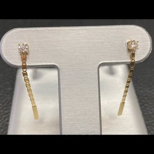 LANA Malibu Diamond Linear Earrings